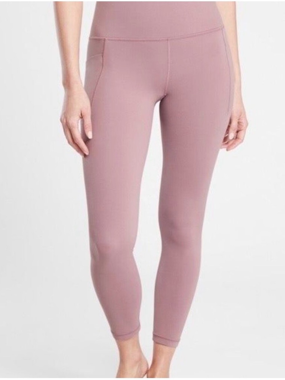 Athleta Mauve High-Rise Performance Leggings